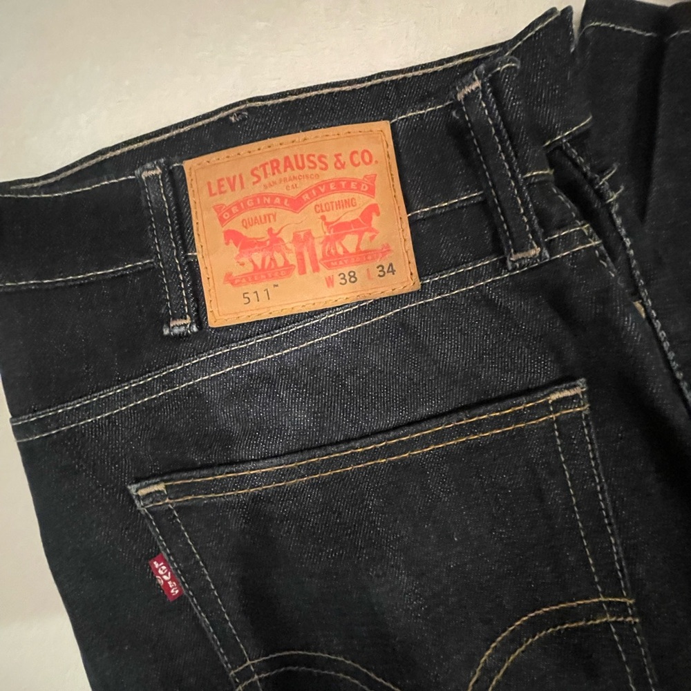 Blue Levi Jeans 511 38 W L 34